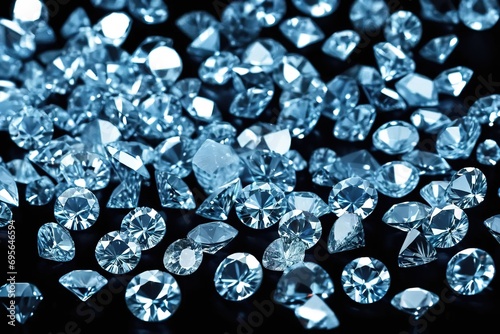 Lots of real and brilliant polished diamonds.