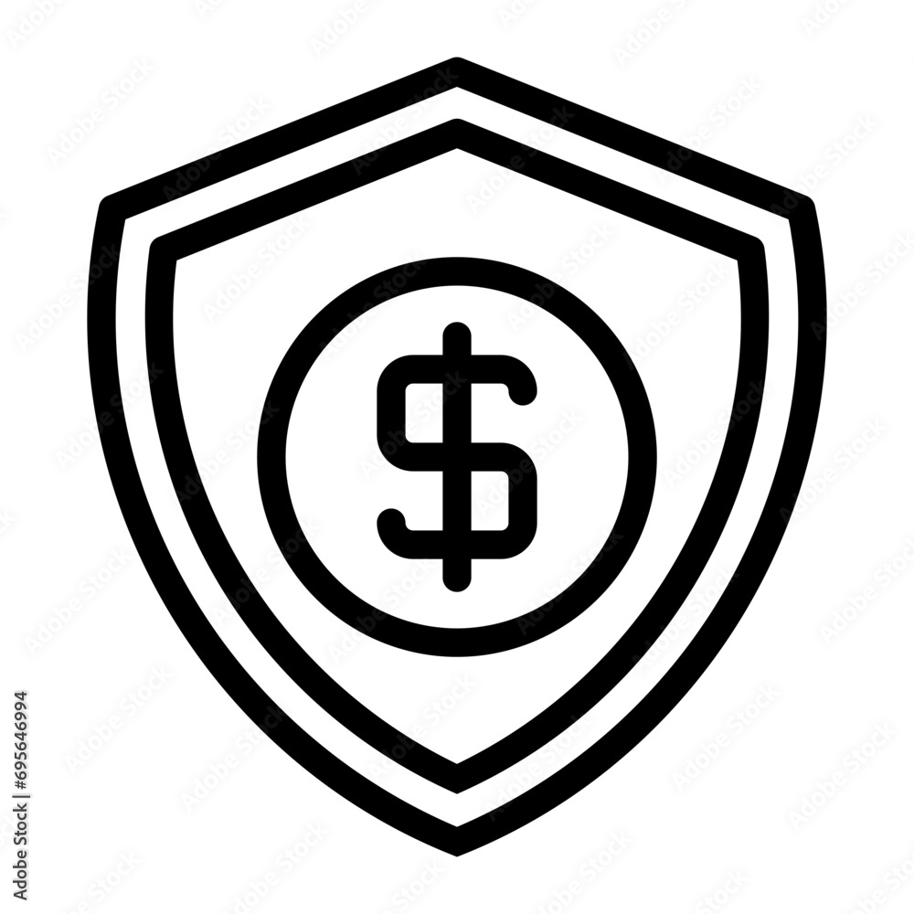 shield line icon shield line icon