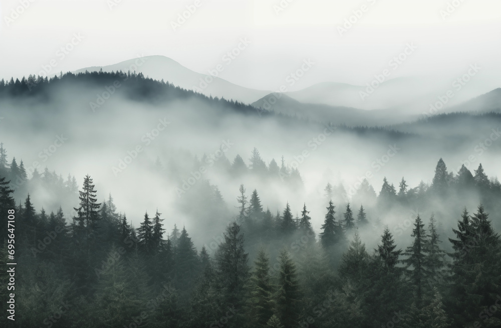 Whispering Mists of the Highland Pines