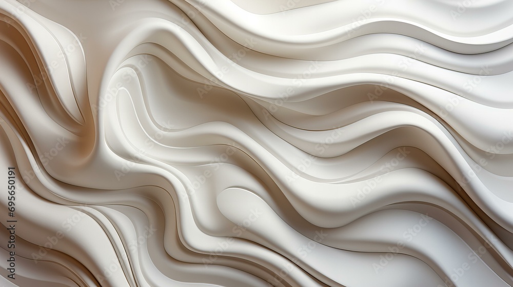 Fototapeta premium 美しい白い波の背景