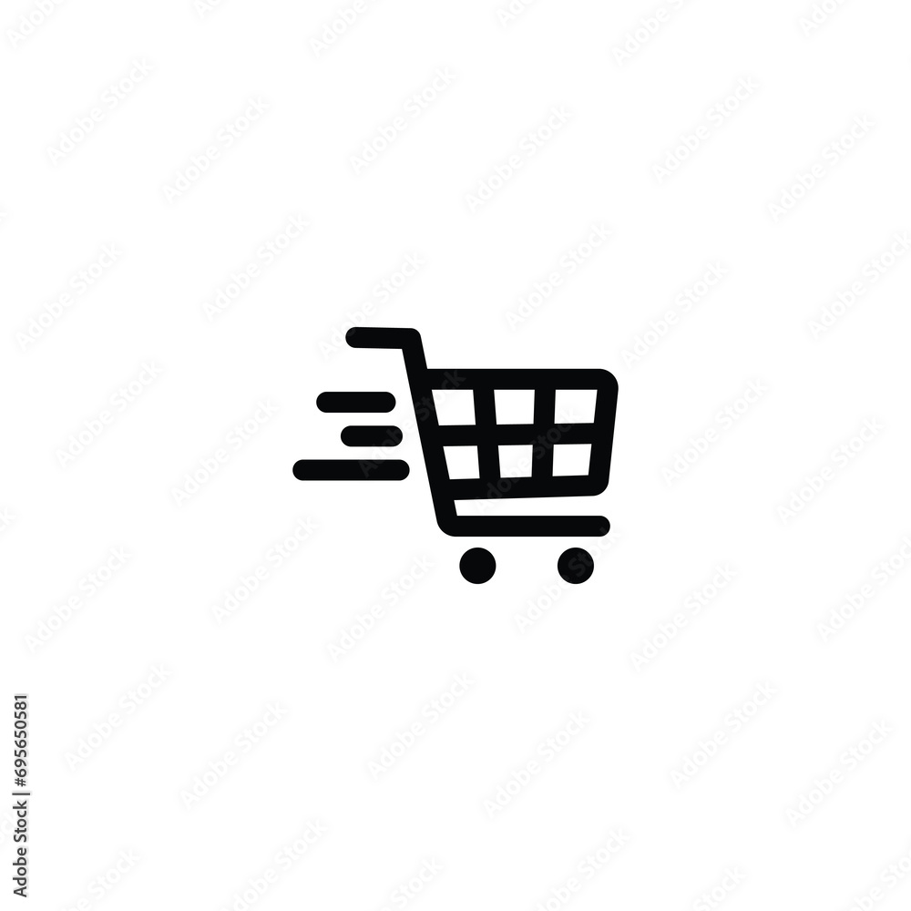 Shopping cart icon, trolley sign vector for web site Computer and mobile app Shopping cart icon, trolley sign vector for web site Computer and mobile app