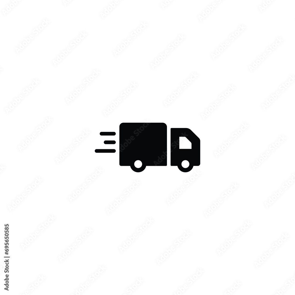 Truck icon, fast Truck sign vector for web site Computer and mobile app