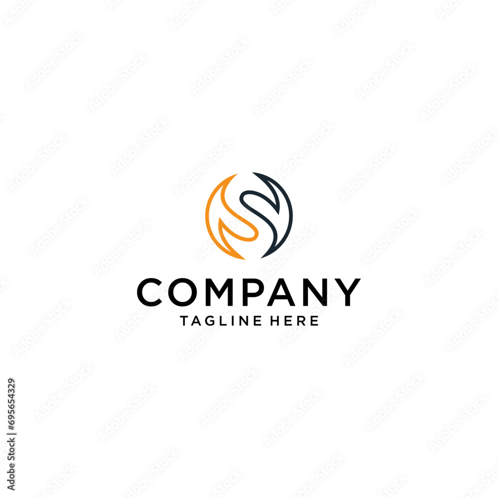 modern abstract vector letter S logo design modern abstract vector letter S logo design