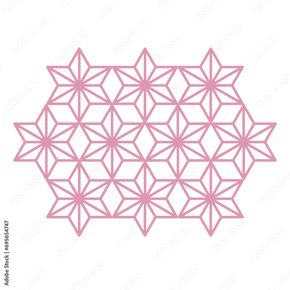 麻の葉(和柄) 麻の葉(和柄)