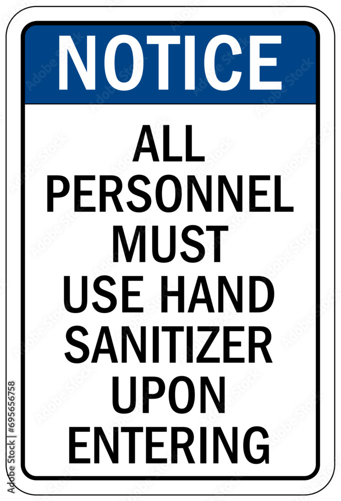 Hand sanitizing sign and labels Hand sanitizing sign and labels