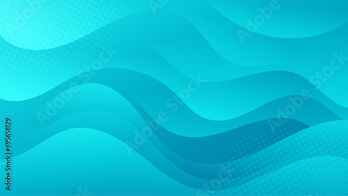 Abstract Blue Background with Wavy Shapes. flowing and curvy shapes. This asset is suitable for website backgrounds, flyers, posters, and digital art projects.