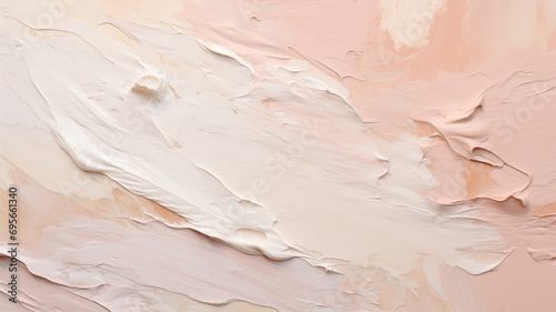  Swirling Cream and Blush Acrylic Paint Texture