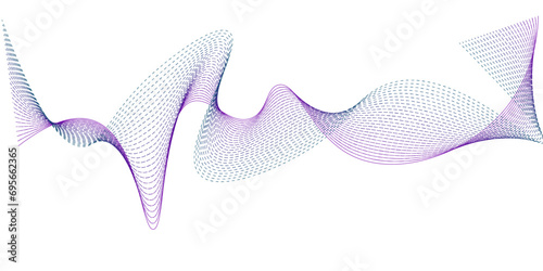 Vector Abstract colourful glowing wave lines background. Abstract frequency sound wave lines and technology curve lines and Digital frequency track equalizer.
