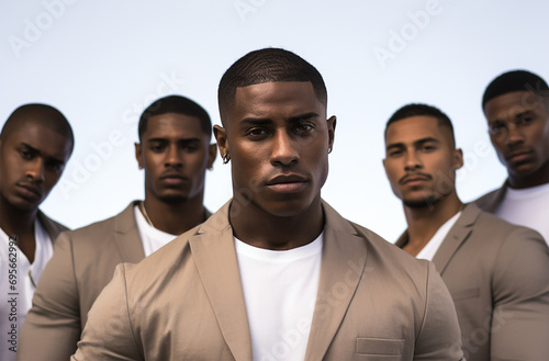 A Group of Black Men: Healthy Skin, Handsome Hair, Beautiful Smiles