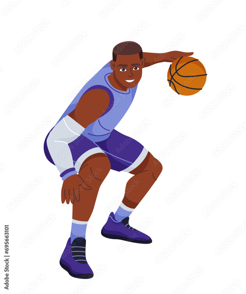 Vector Basketball player in uniform