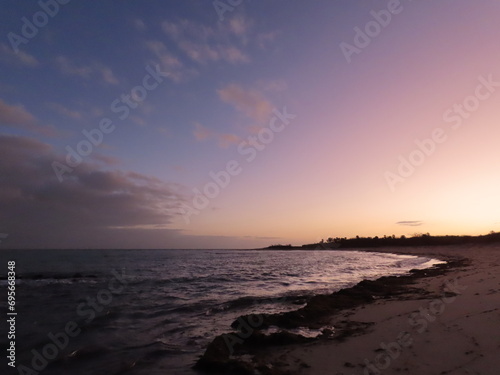 sunset on the beach