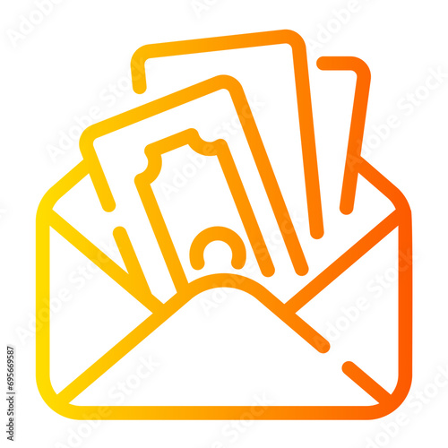 bribe Line Gradient Icon