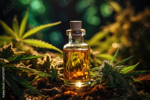 Nature's Remedy: Cannabis Oil and Plant Harmony in the Forest