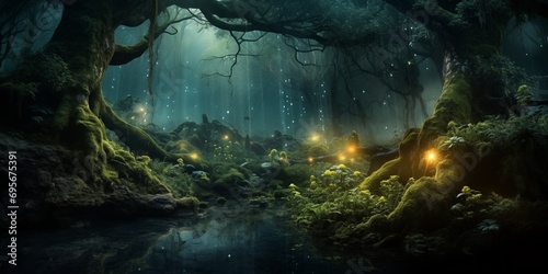 mystical forest dark