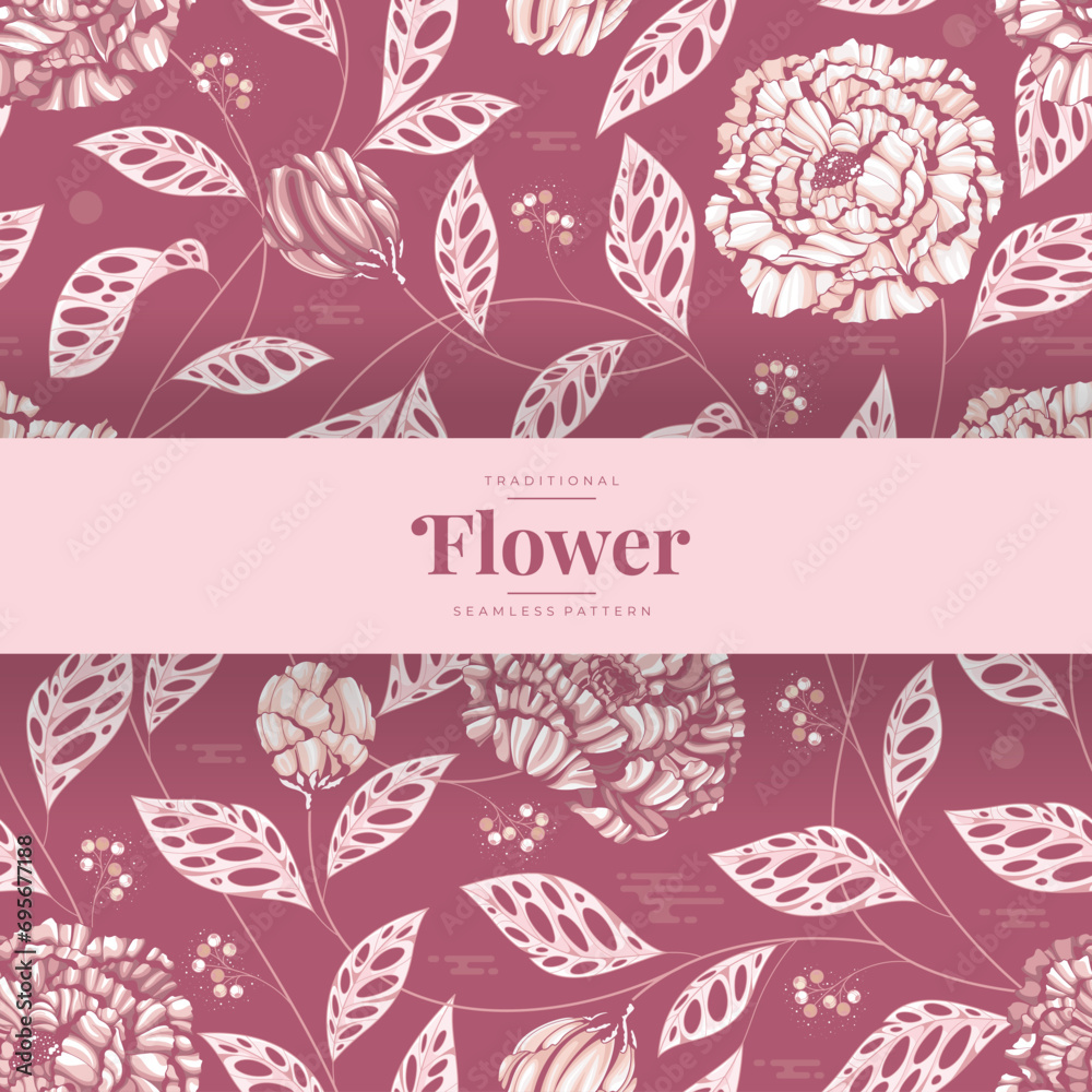 hand drawn flower pattern 18 hand drawn flower pattern 18