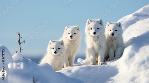 Winter's Camouflage: Arctic Foxes Thriving in the Snowy Splendor of Swedish Lapland




