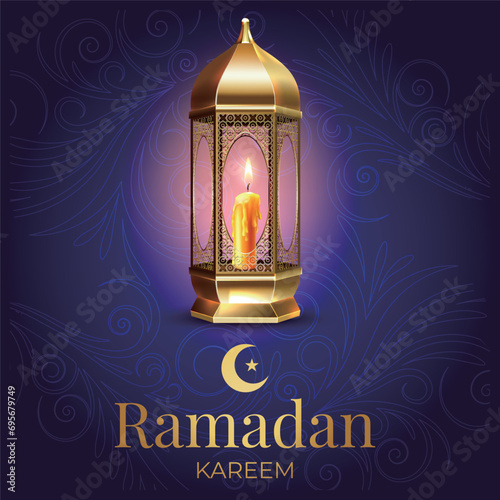 Ramadhan Eid Mubarak background greeting card