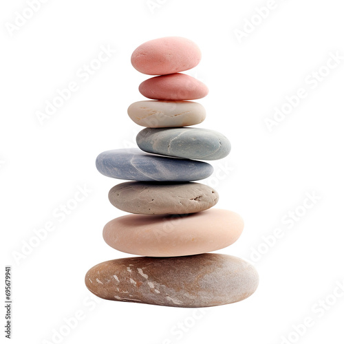 stack of stones isolated on transparent background Remove png  Clipping Path  pen tool