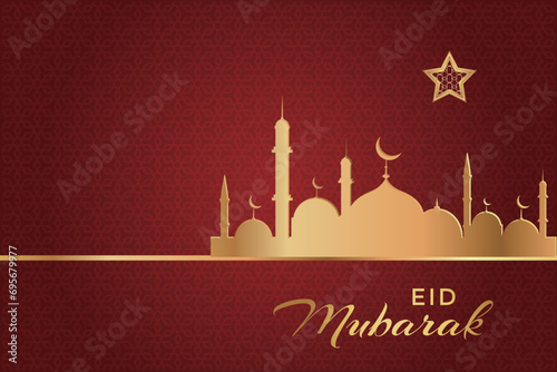 Ramadhan Eid Mubarak background greeting card