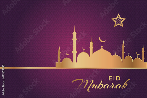 Ramadhan Eid Mubarak background greeting card