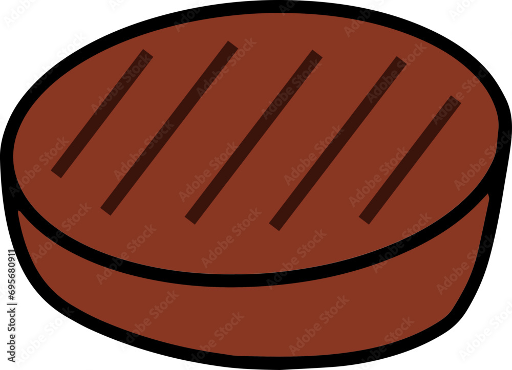 Hand drawn doodle vector illustration of Meat and Steak | Culinary food poster menu book template Icon. Hand drawn doodle vector illustration of Meat and Steak | Culinary food poster menu book template Icon.