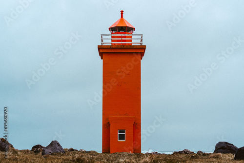 Stafnesviti Lighthouse in southwest Iceland 