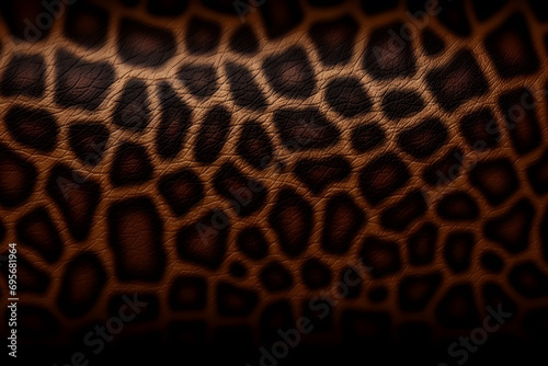 Leopard skin texture for background. Neural network AI generated art photo