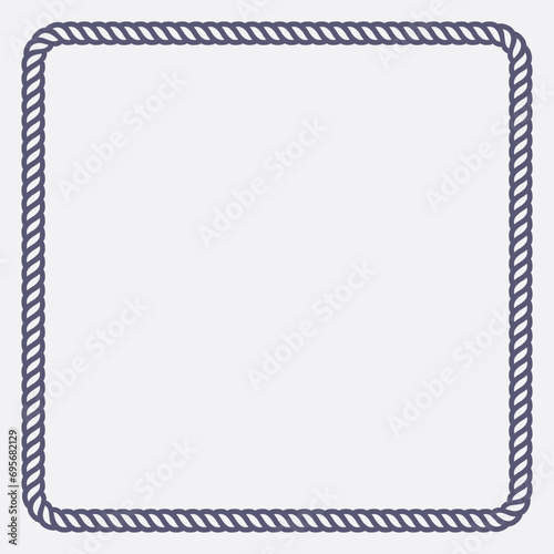 Square Rope Border Frame