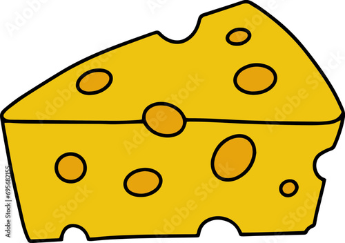 Cheese illustrations of parmesan, mozzarella, yogurt, dutch, ricotta, butter, blue chees piece for dairy product store, menu, food, culinary, icon, logo. © Studio Pyro
