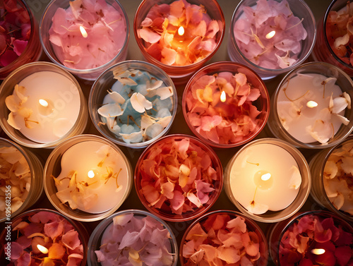 burning candles with Petal