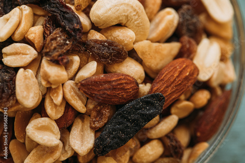 nuts and raisins