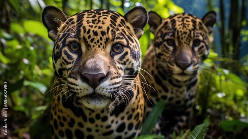 Wildcat Wonders: Jaguars, Masters of the Amazonian Rainforest and Andean Landscapes, Portraying the Magnificent Diversity and Delicate Balance of South America's Ecosystems. photo
