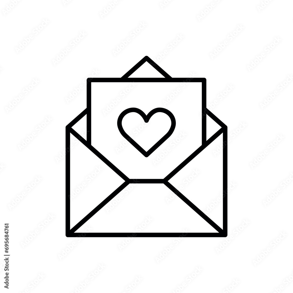 Love letter icon vector illustration. Envelope on isolated background. Valentines day sign concept. Love letter icon vector illustration. Envelope on isolated background. Valentines day sign concept.