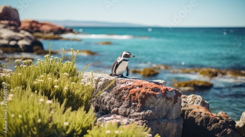 Penguin Paradise: A Lively Scene of Magellanic Penguins at Punta Tombo - Explore One of the Largest Penguin Colonies in Patagonia's Coastal Wildlife Haven.

 photo