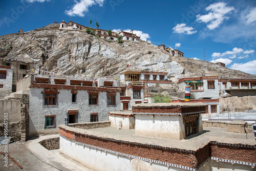Likir Monastery or Likir Gompa (Klud-kyil) is the most famous landmark in Likir district, Ladakh, India photo