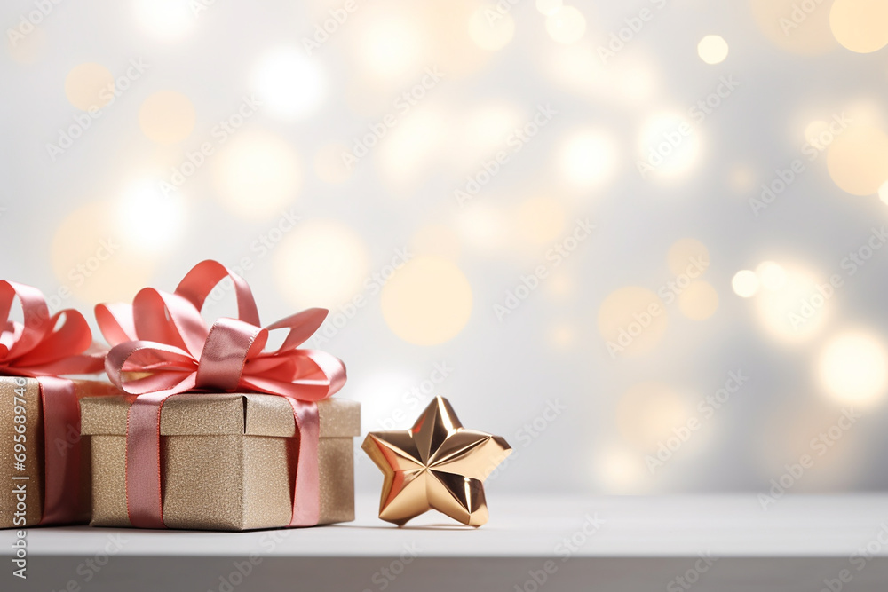 Vibrant Gift Boxes and Decorations with Ample Copy Space for Celebrations | Festive Holiday Imagery Crafted with Generative AI Tools Vibrant Gift Boxes and Decorations with Ample Copy Space for Celebrations | Festive Holiday Imagery Crafted with Generative AI Tools