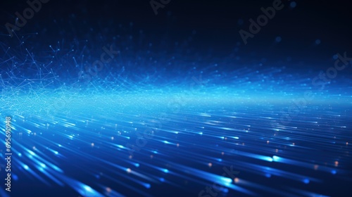 Digital technology speed connect blue background, cyber nano information, 