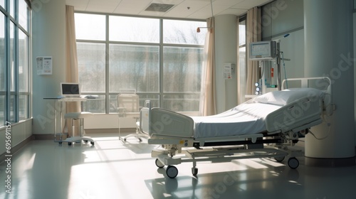  Empty emergency room in a hospital 