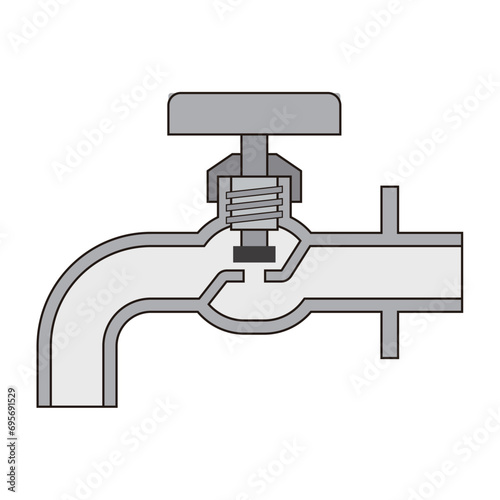 蛇口の断面図