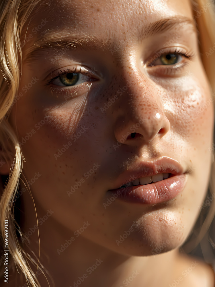 close up portrait of a woman close up portrait of a woman