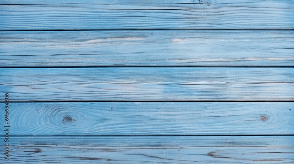 Fototapeta premium Texture of blue wooden surface as background, 