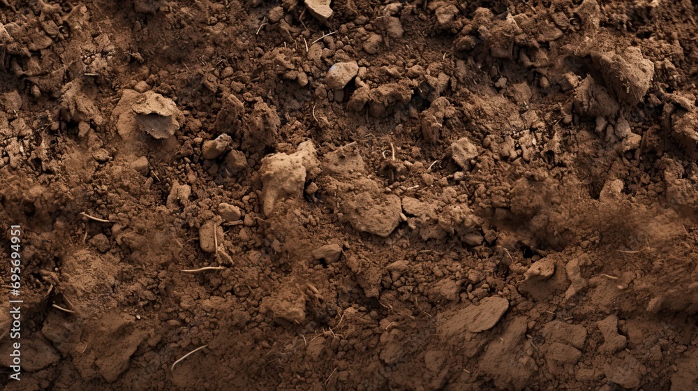 Natural Background.Light Soil Close Up Natural Background.Light Soil Close Up