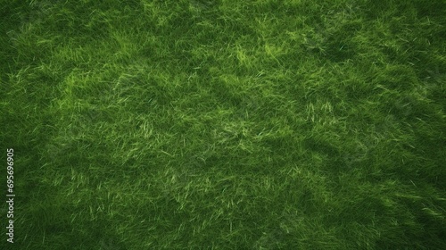 overhead of the green grass of a soccer field