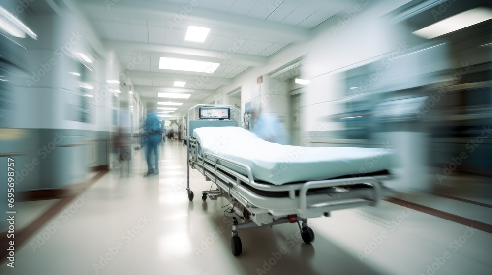 motion blurred photograph of a patient on stretcher motion blurred photograph of a patient on stretcher