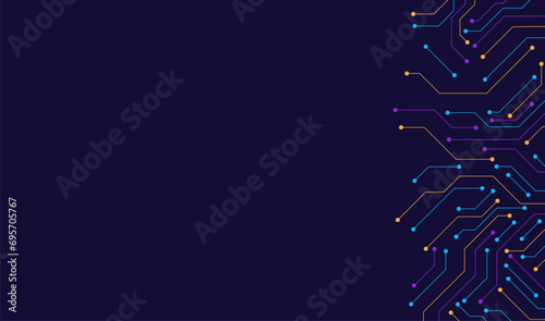 Technology circuit board background design. Communication concept.