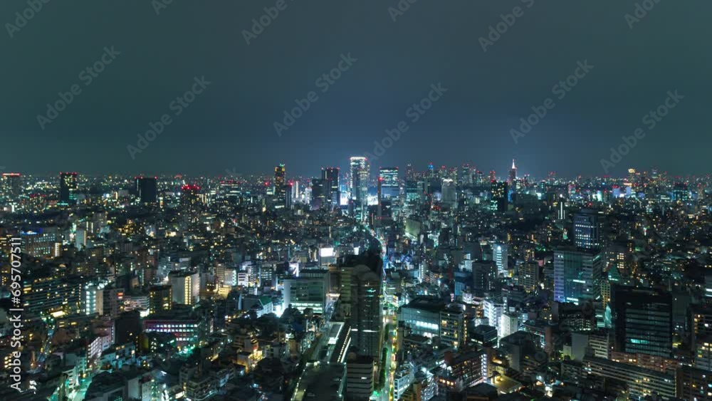 東京 夜景 タイムラプス 東京 夜景 タイムラプス