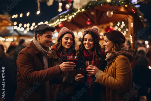 a group of people are enjoying a party while drinking wine.