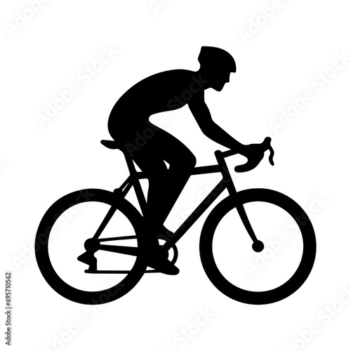 Bicycle rider cyclist vector silhouette