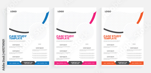 Case study flyer design, Business marketing report flier design, New proposal template, Case study leaflet layout