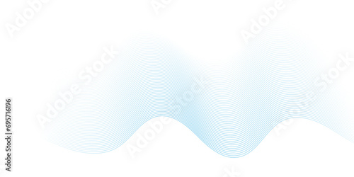 Abstract white and blue paper wave background and abstract gradient and white wave curve lines banner background design. Vector illustration. Modern template abstract design flowing particles wave.